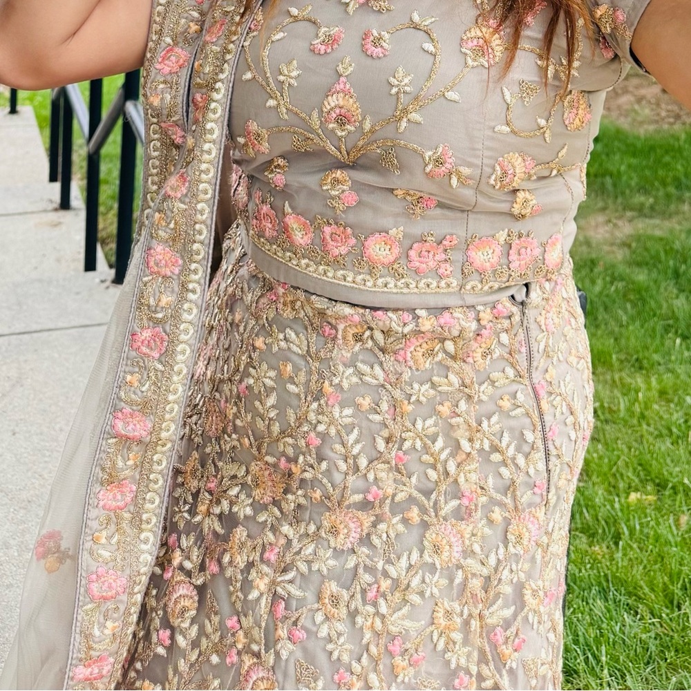 Embroidered Floral Lehenga Choli - Picture 3 of 7